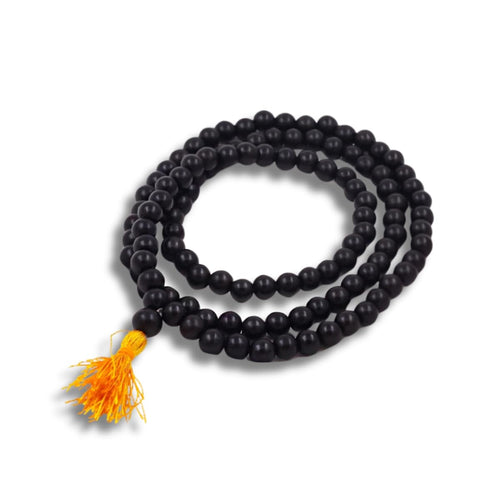 Karungali Mala – 6mm Beads (Black Ebony Wood Mala)