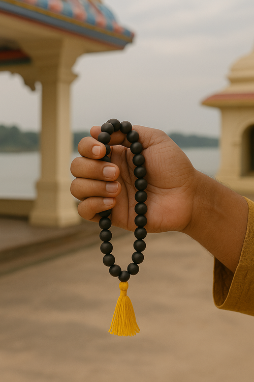 8mm Karungali (Ebony Wood) Bracelet – 25 Beads