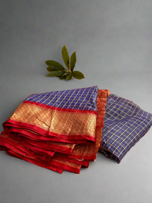Divine Semi-Silk Saree with Zari Border