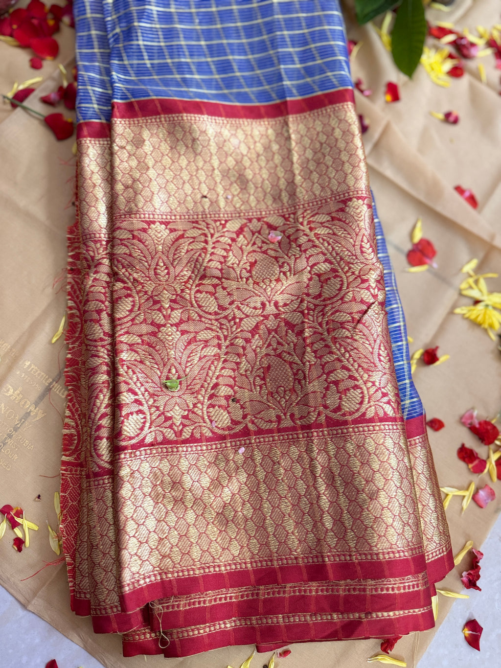 Divine Semi-Silk Saree with Zari Border